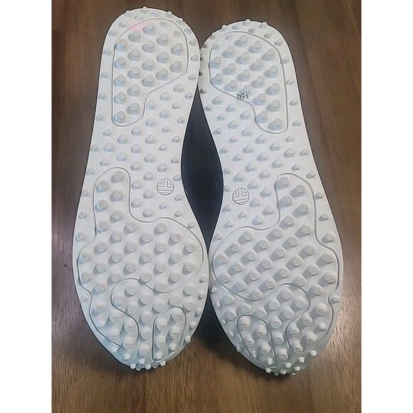 TORY SPORT Blue Leather Ruffle Sneakers Women’s 7.5M Casual Designer EUC - Picture 7 of 9